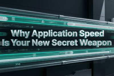 Why Application Speed Is Your New Secret Weapon